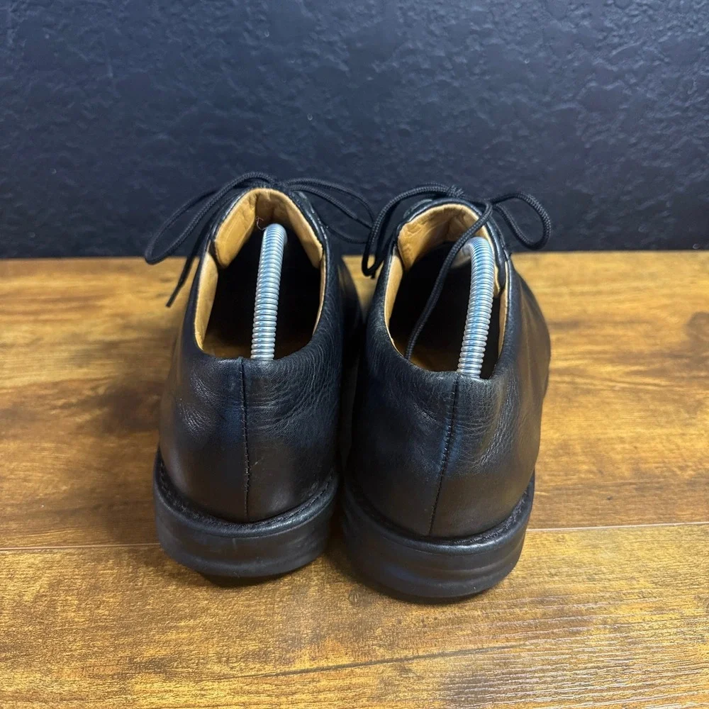 Sandro Moscoloni Vineyard 4015 Black Leather Anatomic Gel Oxford Mens 9.5